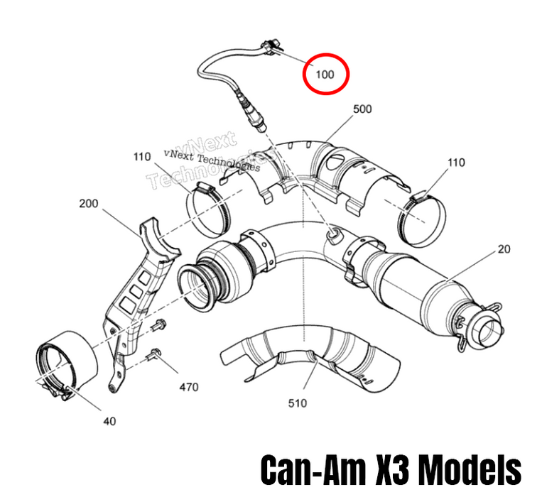 BRP Replacement O2 Sensor | Can-Am X3 - Ski-Doo 900ACE-T & Defender HD10