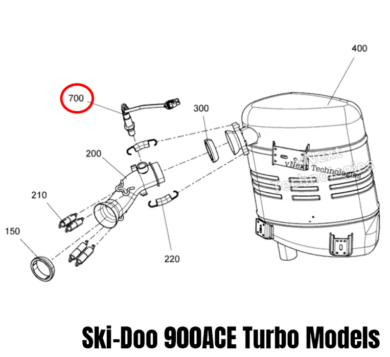 BRP Replacement O2 Sensor | Can-Am X3 - Ski-Doo 900ACE-T & Defender HD10